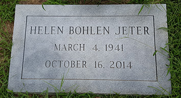 Helen Bohlen Jeter 03 04 1941 10 16 2014