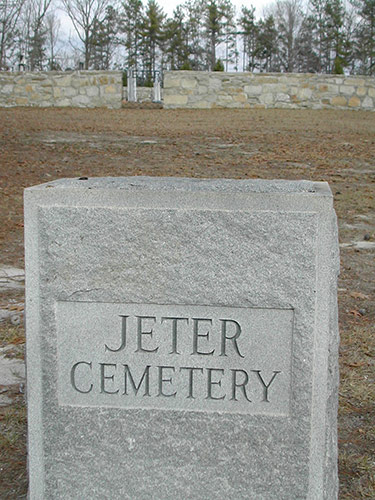 Jeter Cemetery Entrance