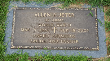 Allen P Jeter 03 05 1926 09 18 2003