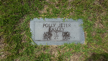 Polly Jeter Easley 04 07 1901 01 27 1987